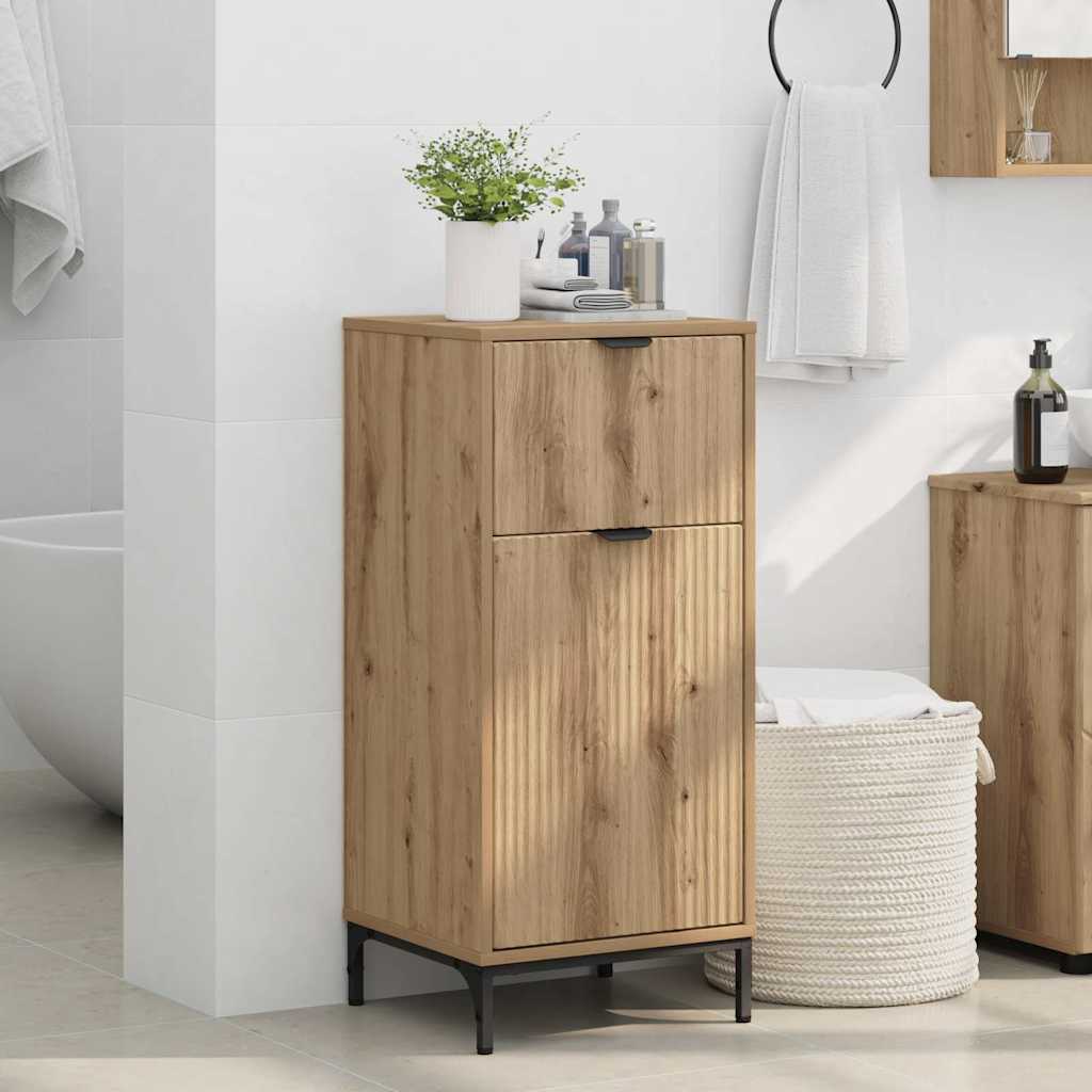 Bathroom Cabinet with Drawer Artisan Oak 39.5 x 36 x 88 cm