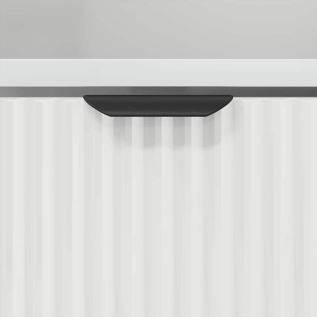 Bathroom Cabinet with Drawer with Door White 31.5 x 33 x 190 cm