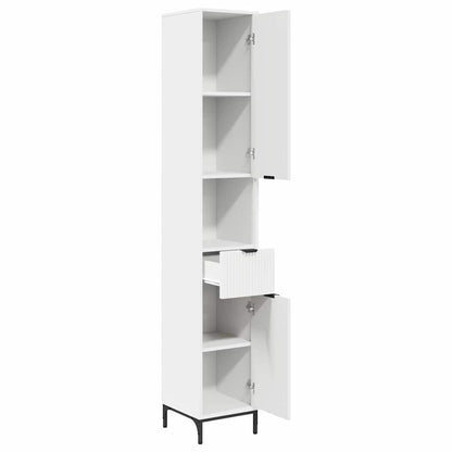 Bathroom Cabinet with Drawer with Door White 31.5 x 33 x 190 cm