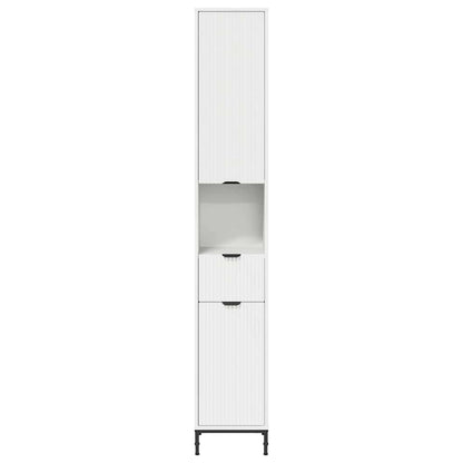 Bathroom Cabinet with Drawer with Door White 31.5 x 33 x 190 cm