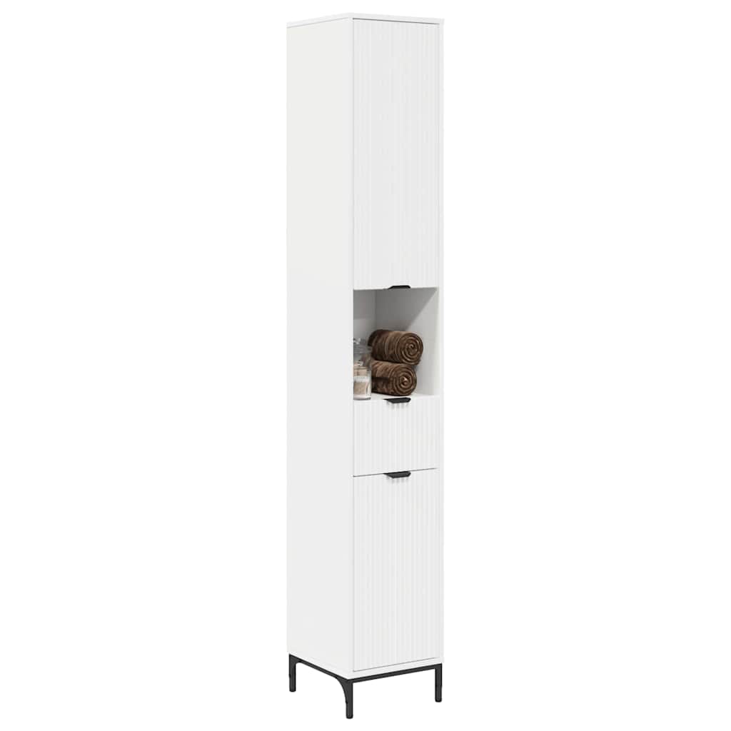 Bathroom Cabinet with Drawer with Door White 31.5 x 33 x 190 cm