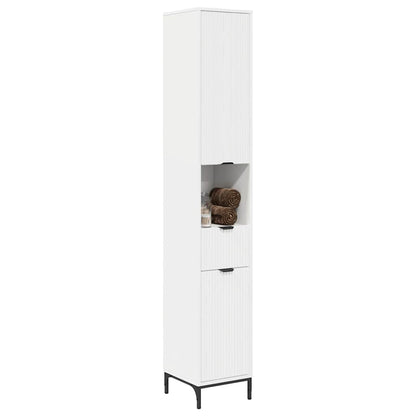 Bathroom Cabinet with Drawer with Door White 31.5 x 33 x 190 cm