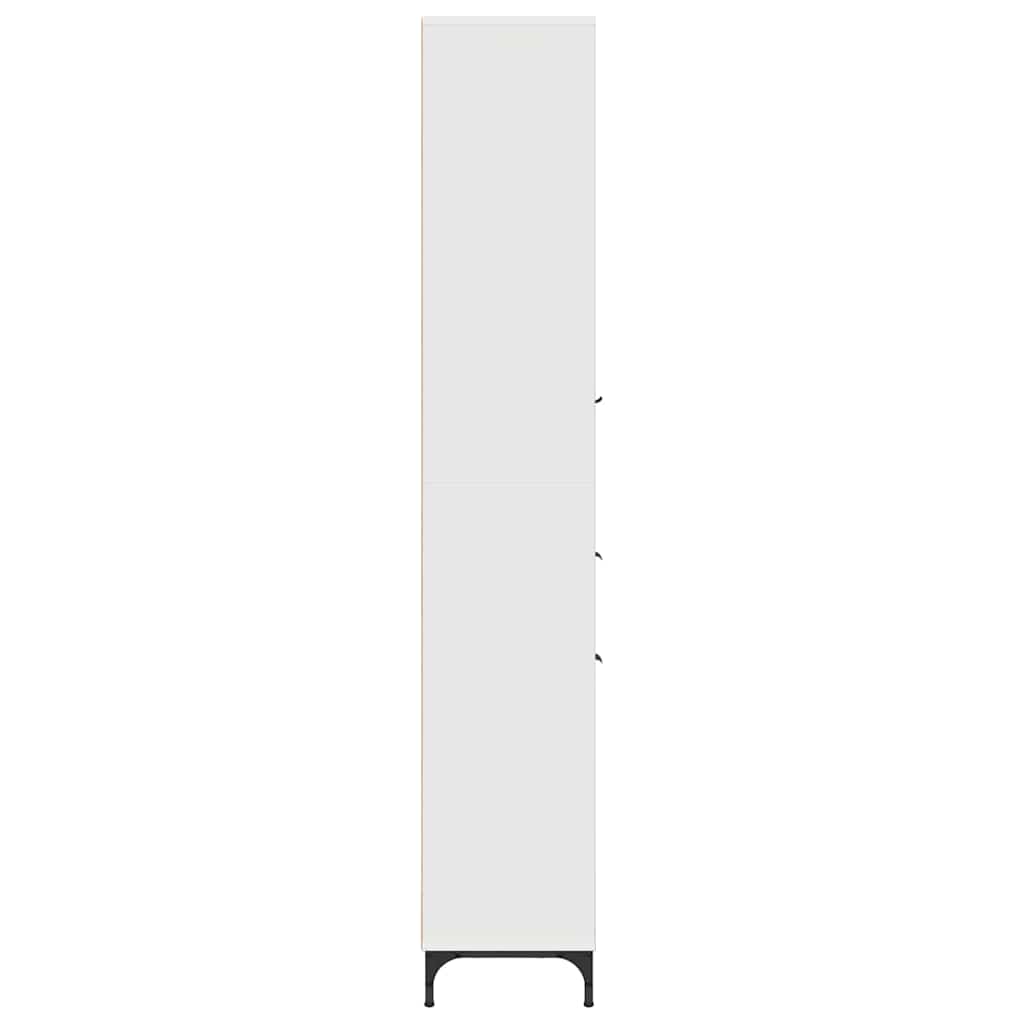 Bathroom Cabinet with Drawer with Door White 31.5 x 33 x 190 cm