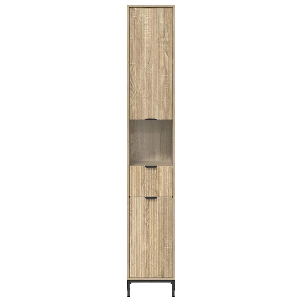 Bathroom Cabinet with Drawer Sonoma Oak 31.5 x 33 x 190 cm