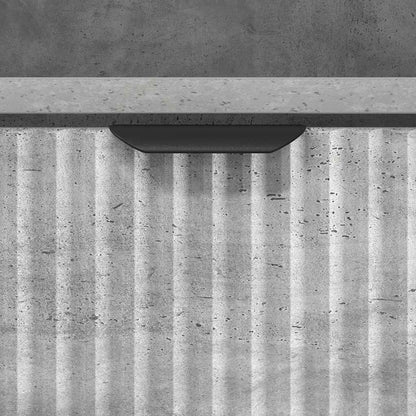 Bathroom Cabinet with Drawer Concrete Grey 31.5 x 33 x 190 cm