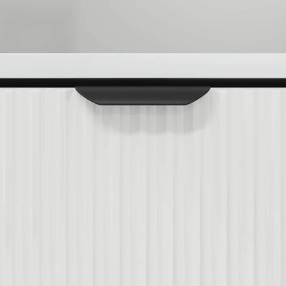 Bathroom Cabinet with Door High Gloss White 31.5 x 33 x 190 cm