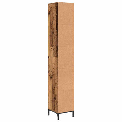 Bathroom Cabinet with Drawer Old Wood 31.5 x 33 x 190 cm