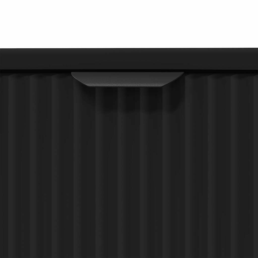 Bathroom Sink Cabinet Black 60.5 x 33.5 x 61 cm Engineered wood