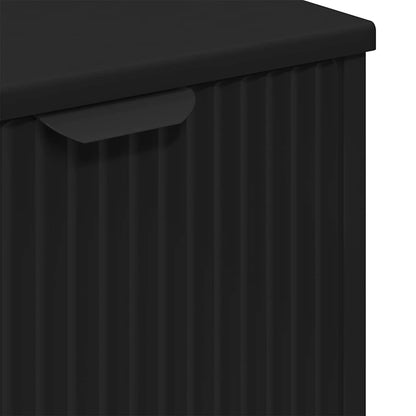 Bathroom Sink Cabinet Black 60.5 x 33.5 x 61 cm Engineered wood