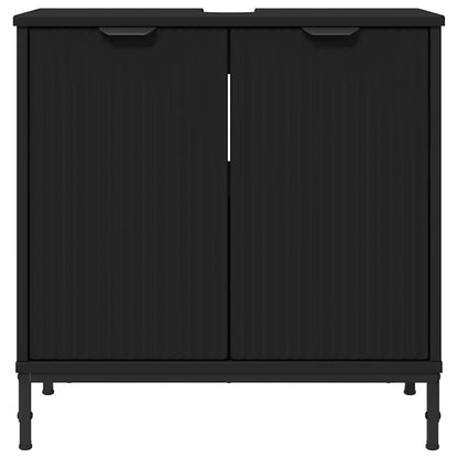 Bathroom Sink Cabinet Black 60.5 x 33.5 x 61 cm Engineered wood