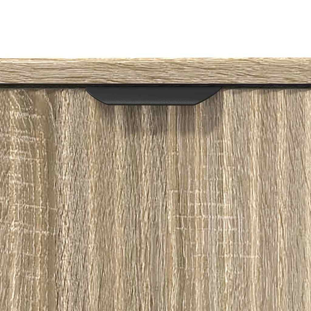 Bathroom Sink Cabinet with Door Sonoma oak 60.5 x 33.5 x 61 cm