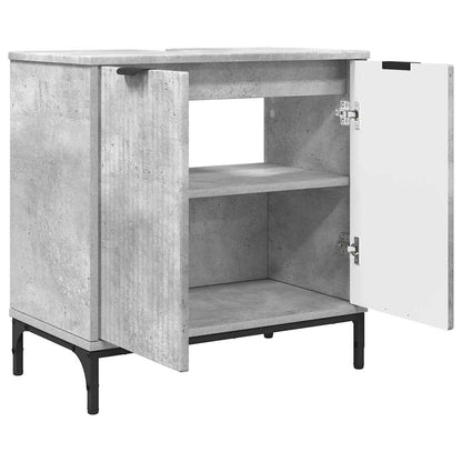 Bathroom Sink Cabinet Concrete grey 60.5 x 33.5 x 61 cm