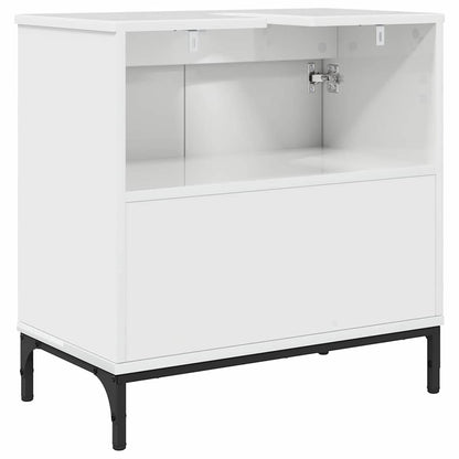 Bathroom Sink Cabinet High gloss white 60.5 x 33.5 x 61 cm