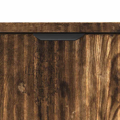 Bathroom Sink Cabinet with Door Smoked Oak 60.5 x 33.5 x 61 cm