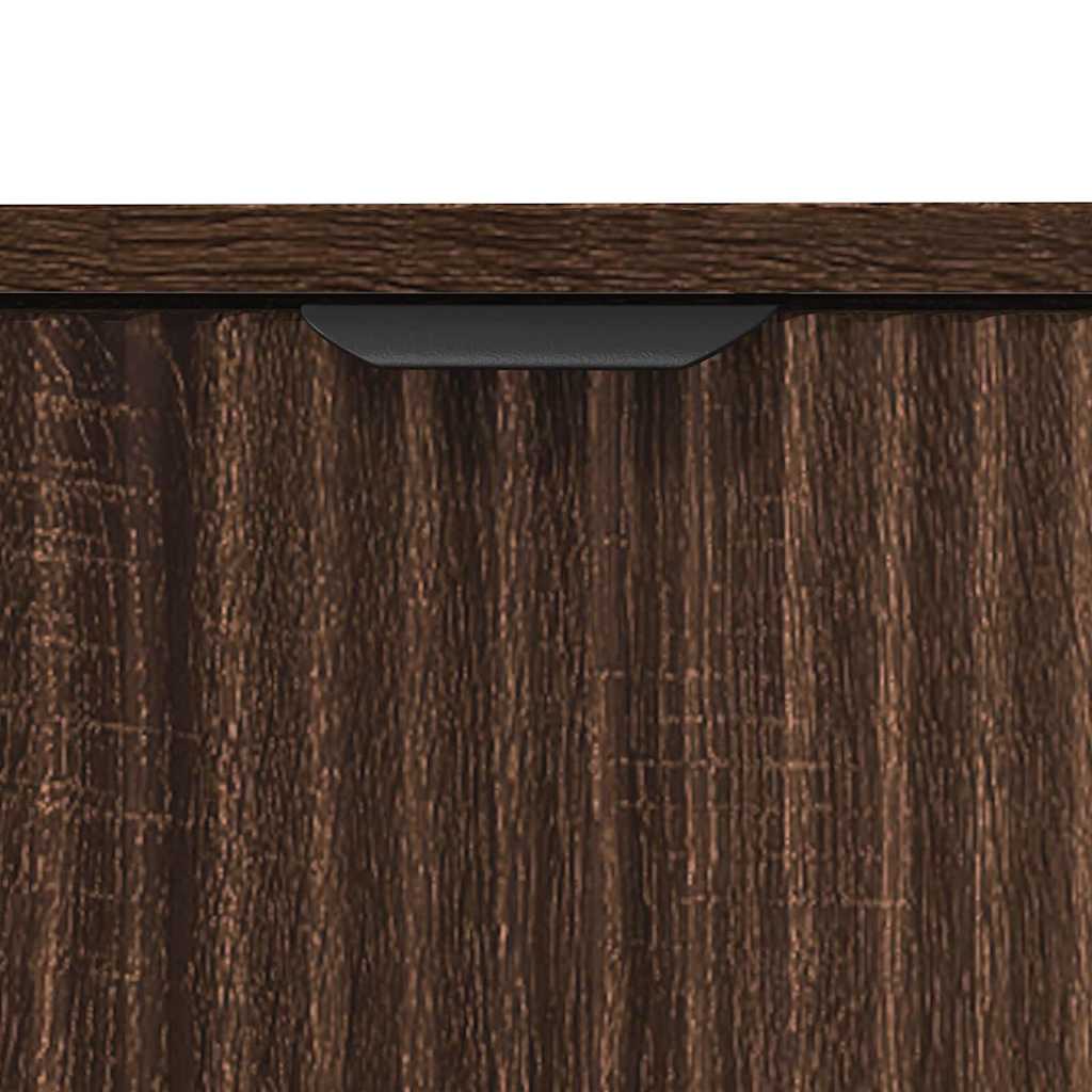 Bathroom Sink Cabinet with Door Brown oak 60.5 x 33.5 x 61 cm