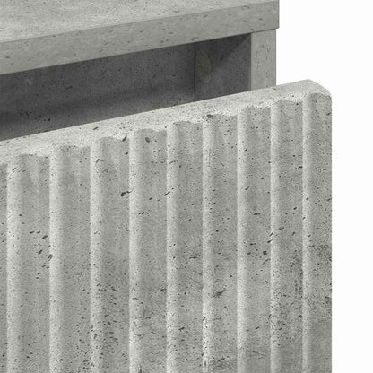Bedside Table Concrete grey 63.5 x 36 x 61 cm Engineered wood