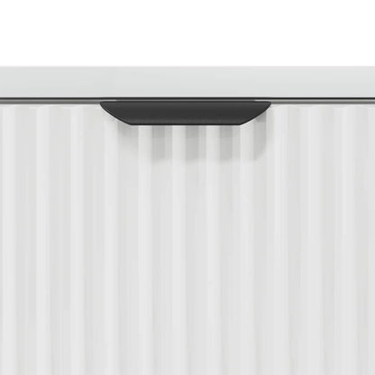 Bedside Table with Drawer High gloss white 63.5 x 36 x 61 cm