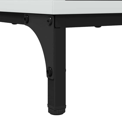 Bedside Table with Drawer High gloss white 63.5 x 36 x 61 cm