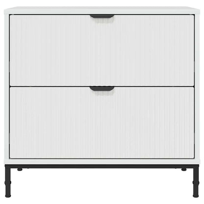 Bedside Table with Drawer High gloss white 63.5 x 36 x 61 cm