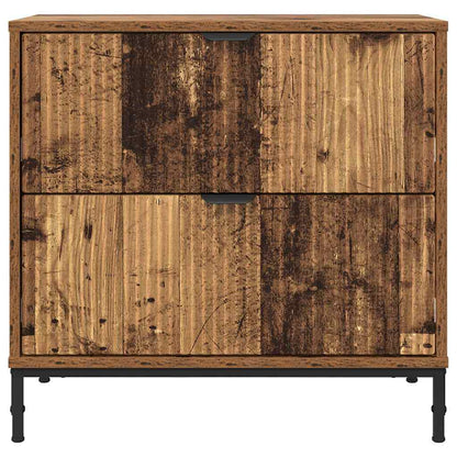 Bedside Table Old wood 63.5 x 36 x 61 cm Engineered wood