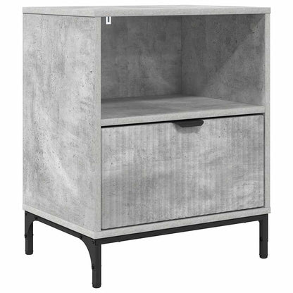 Bedside Table Concrete grey 49 x 36 x 61 cm Engineered wood