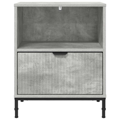 Bedside Tables with Drawer 2 pcs Concrete grey 49 x 36 x 61 cm