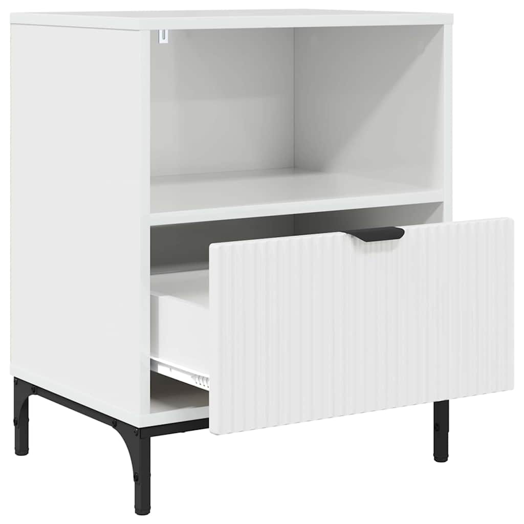Bedside Tables 2 pcs High gloss white 49 x 36 x 61 cm