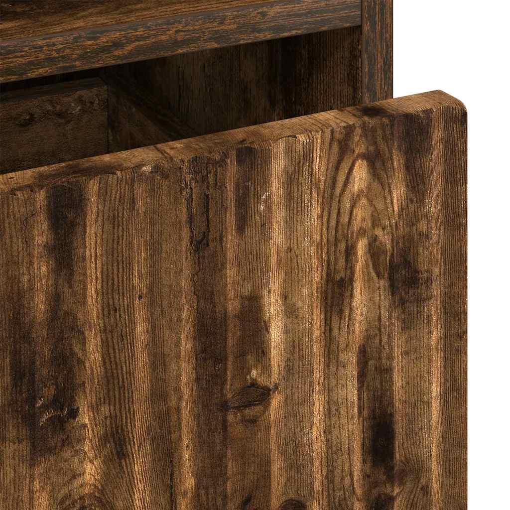 Bedside Tables 2 pcs Smoked oak 49 x 36 x 61 cm Engineered wood
