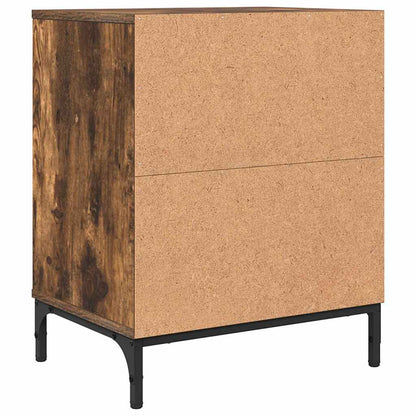 Bedside Tables 2 pcs Smoked oak 49 x 36 x 61 cm Engineered wood