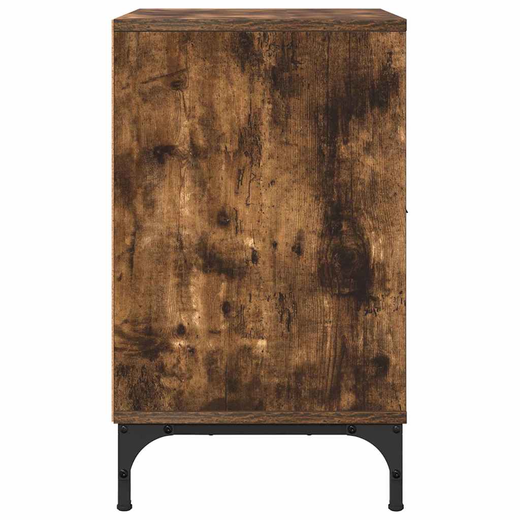 Bedside Tables 2 pcs Smoked oak 49 x 36 x 61 cm Engineered wood