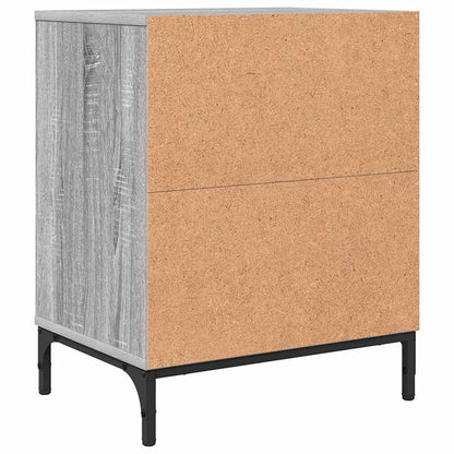 Bedside Table Grey sonoma 49 x 36 x 61 cm Engineered wood