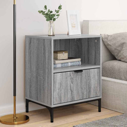 Bedside Tables with Drawer 2 pcs Grey sonoma 49 x 36 x 61 cm
