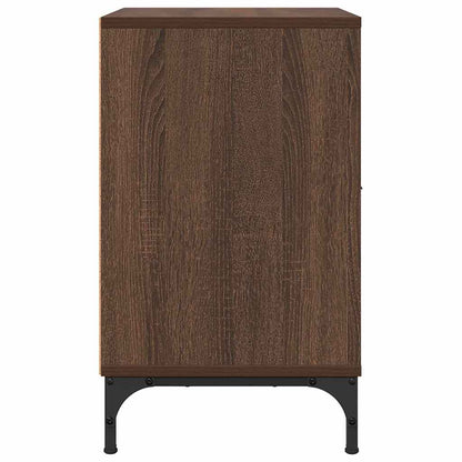 Bedside Table Brown oak 49 x 36 x 61 cm Engineered wood