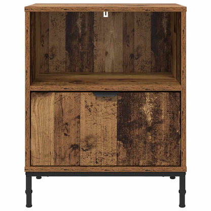 Bedside Table Old wood 49 x 36 x 61 cm Engineered wood
