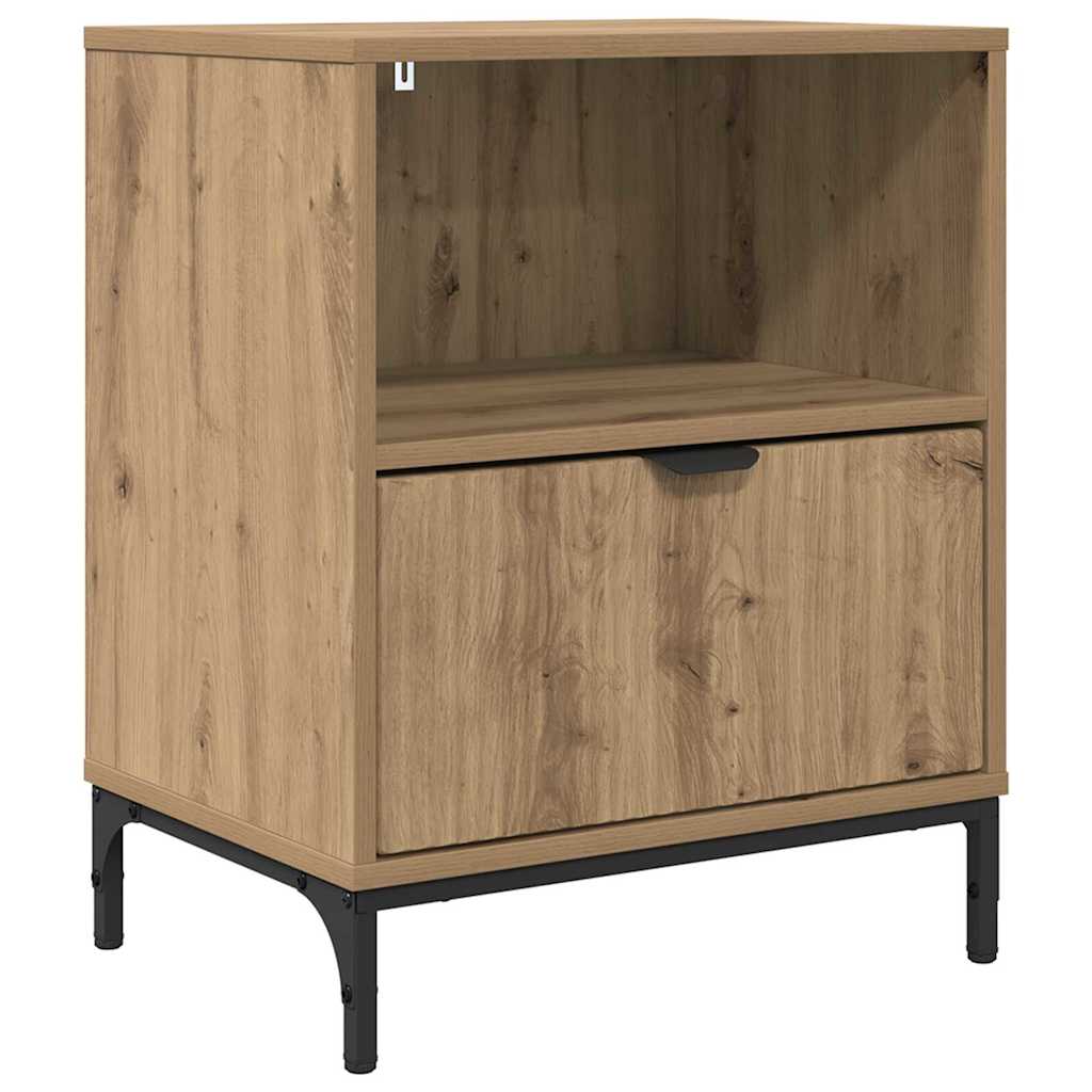 Bedside Table Artisan oak 49 x 36 x 61 cm Engineered wood