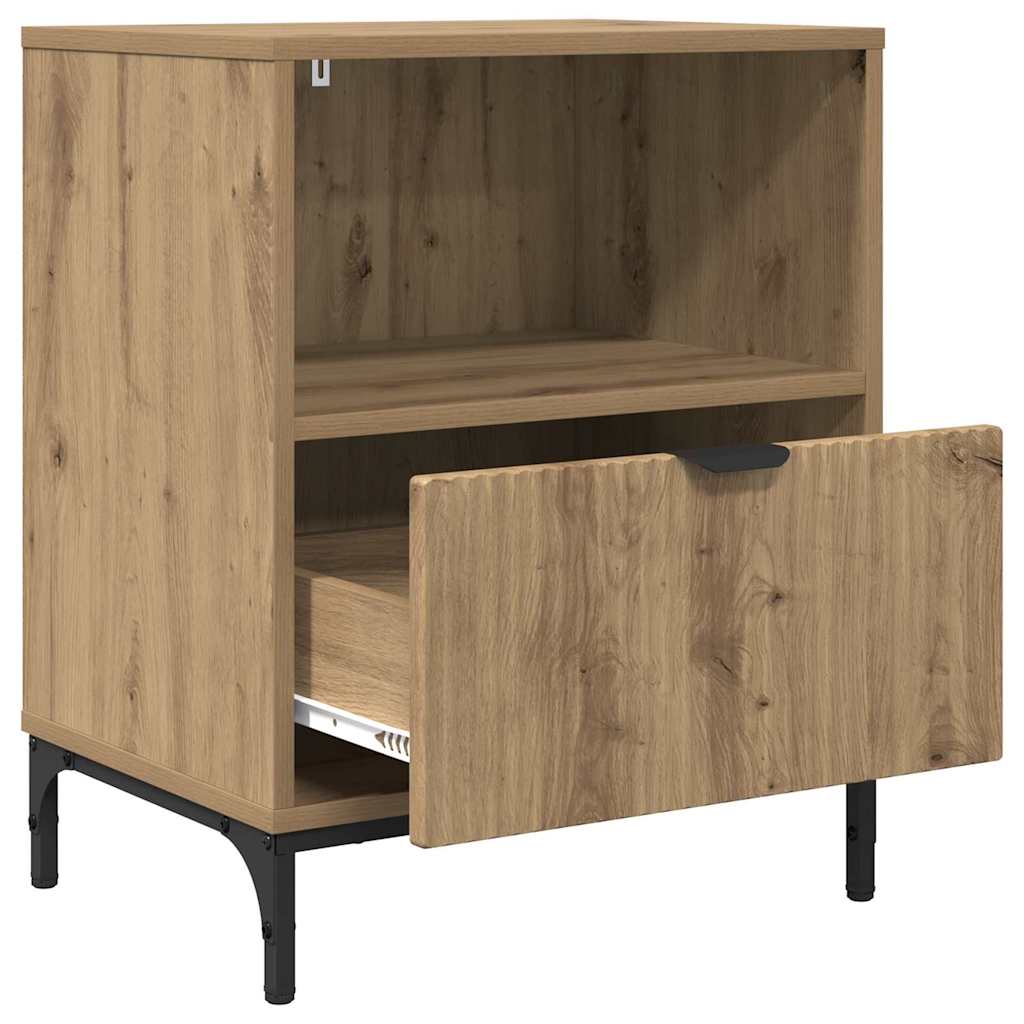 Bedside Table Artisan oak 49 x 36 x 61 cm Engineered wood