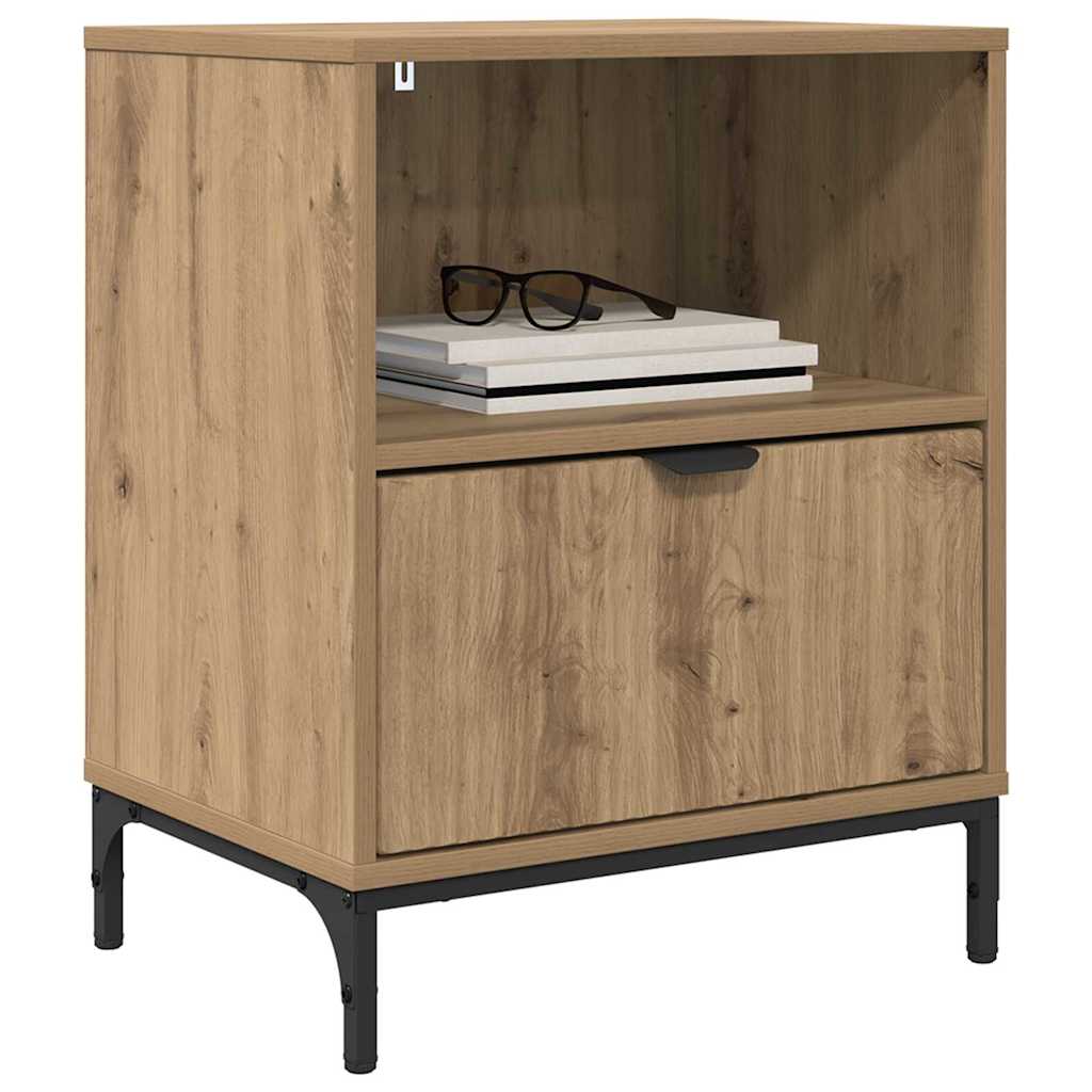 Bedside Table Artisan oak 49 x 36 x 61 cm Engineered wood