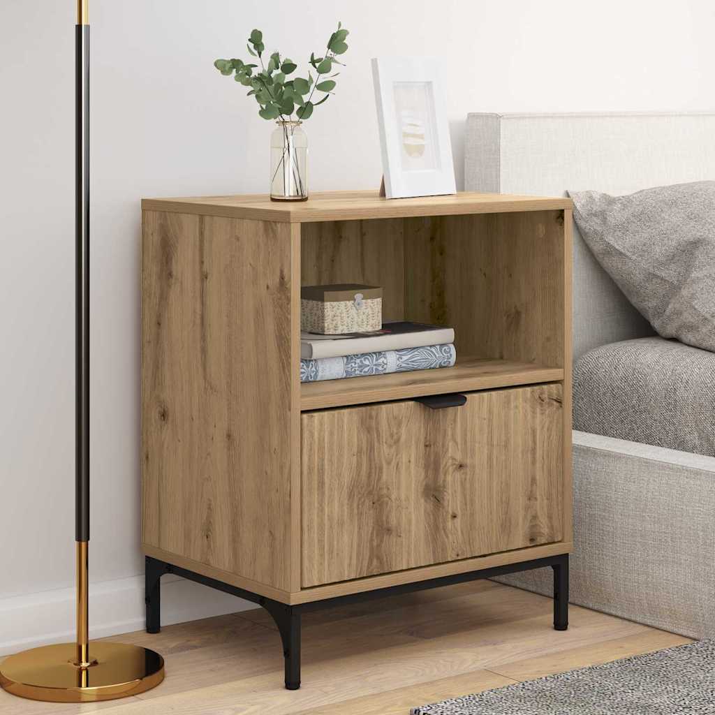 Bedside Tables with Drawer 2 pcs Artisan oak 49 x 36 x 61 cm