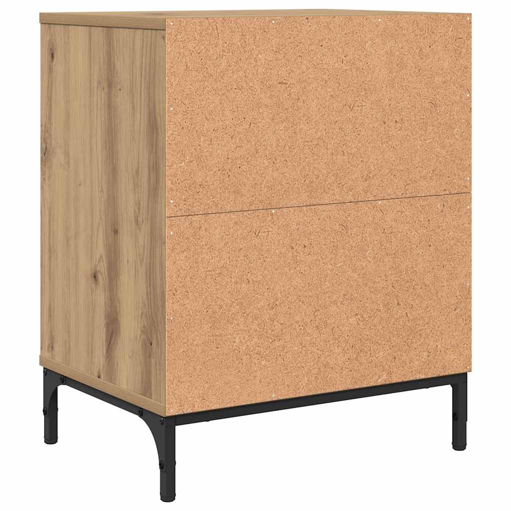 Bedside Tables with Drawer 2 pcs Artisan oak 49 x 36 x 61 cm
