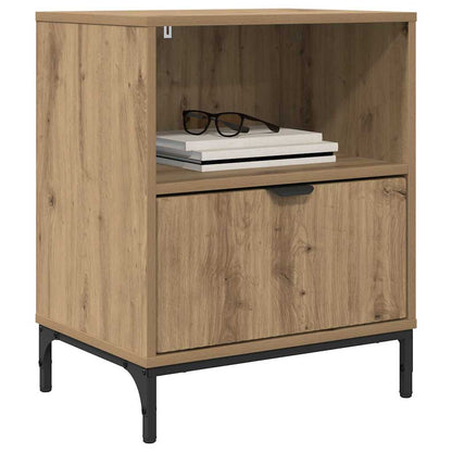 Bedside Tables with Drawer 2 pcs Artisan oak 49 x 36 x 61 cm