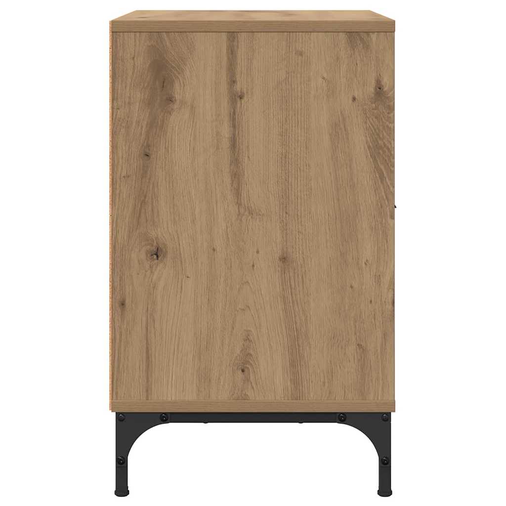 Bedside Tables with Drawer 2 pcs Artisan oak 49 x 36 x 61 cm