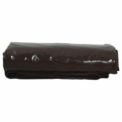 Tarpaulin 650g / m² Brown 3.5 x 5 m Canvas with PVC Coating