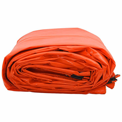 Tarpaulin 650g / m² Orange 3 x 6 m Canvas with PVC Coating