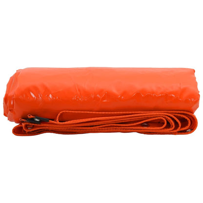 Tarpaulin 650g / m² Orange 6 x 8 m Canvas with PVC Coating