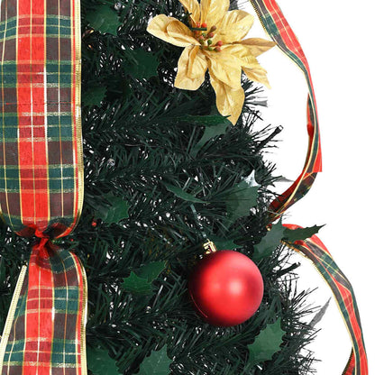 Artificial Christmas Tree with 50 LEDs Green 120 cm PVC