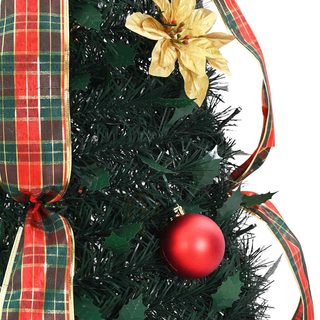 Artificial Christmas Tree with 100 LEDs Green 150 cm PVC