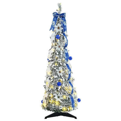 Artificial Christmas Tree with 50 LEDs White 120 cm PVC