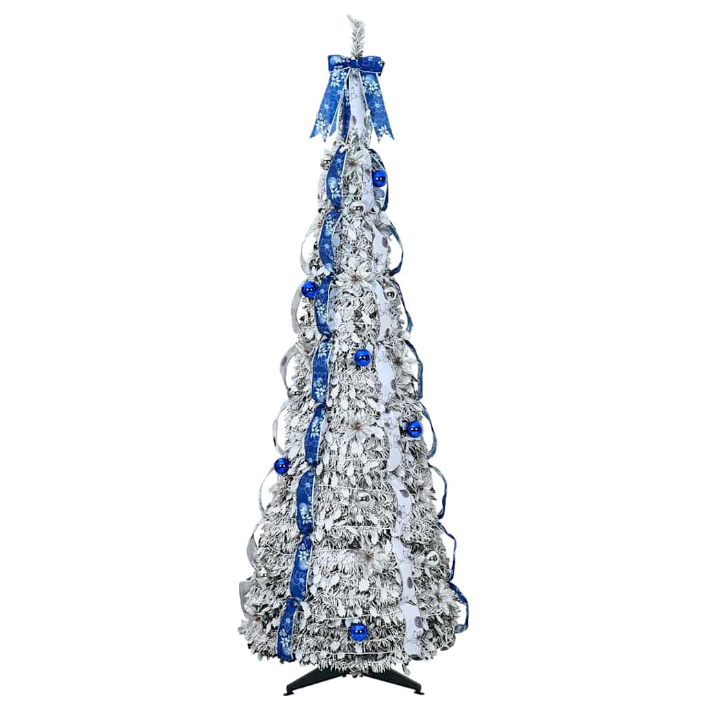 Artificial Christmas Tree with 150 LEDs White 180 cm PVC