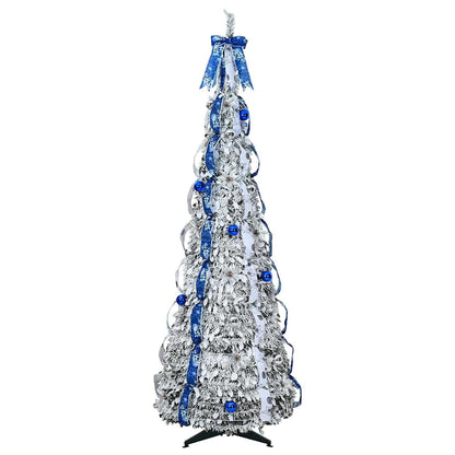 Artificial Christmas Tree with 150 LEDs White 180 cm PVC