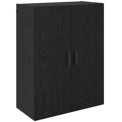 Wall Mounted Cabinets 2 pcs Black oak 69.5 x 34 x 90 cm